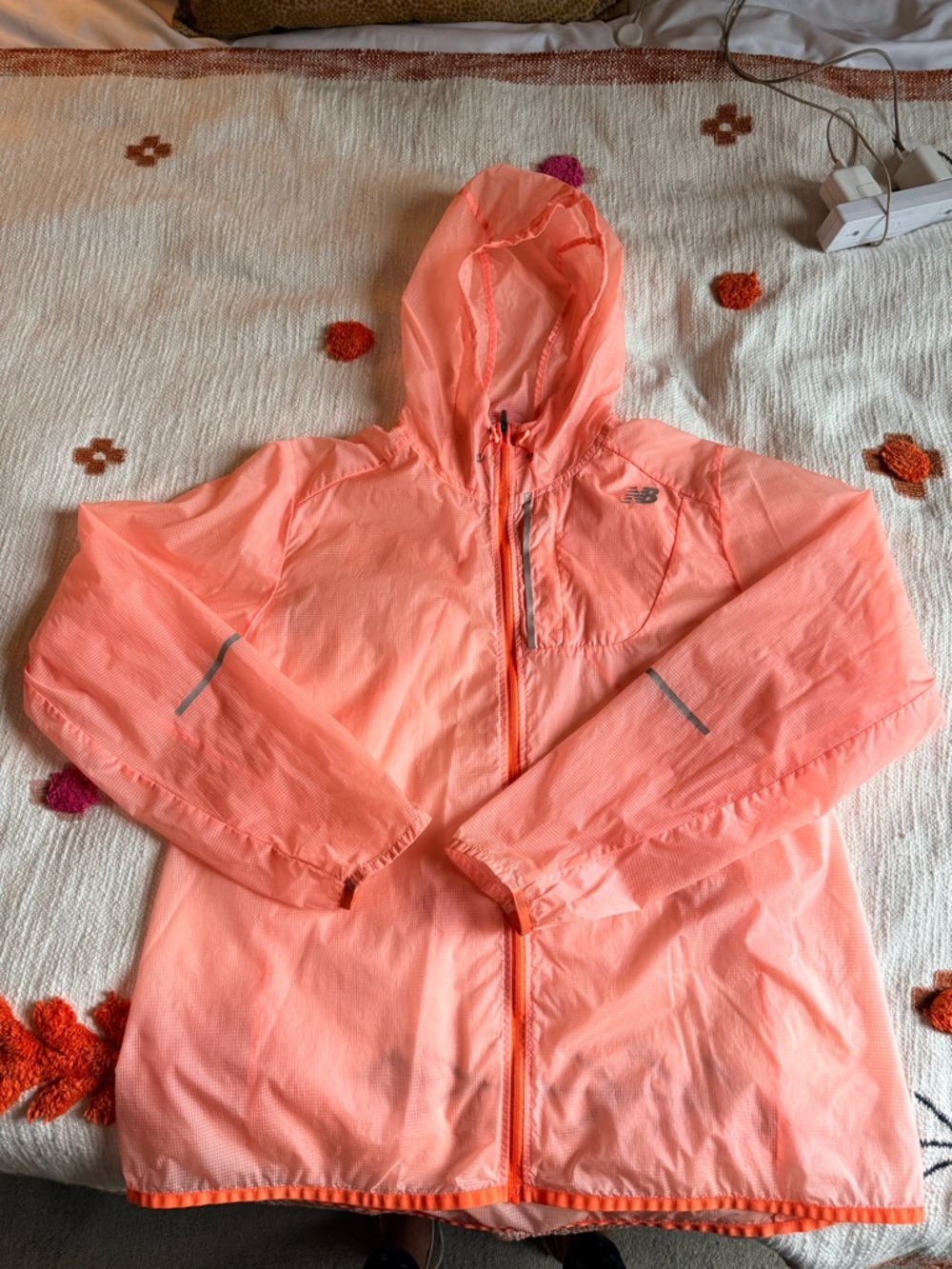New Balance Coral Hooded Jacket Medium